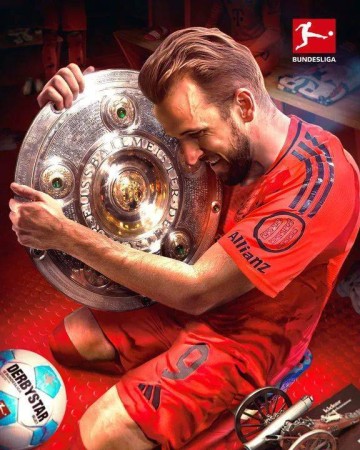 凯恩终于夺冠了!